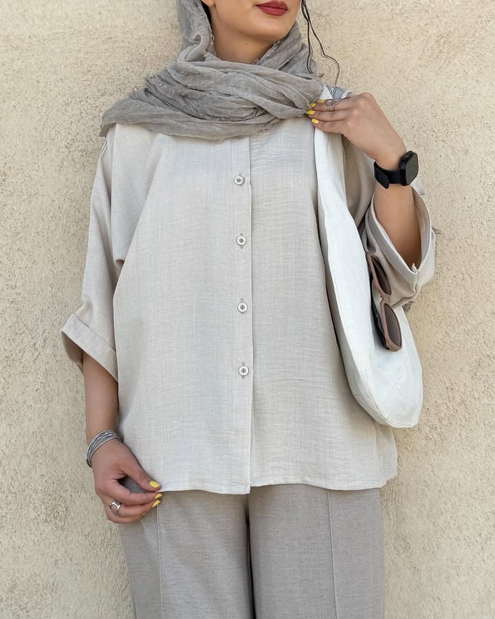 مانتو شومیزی مدل سارینا