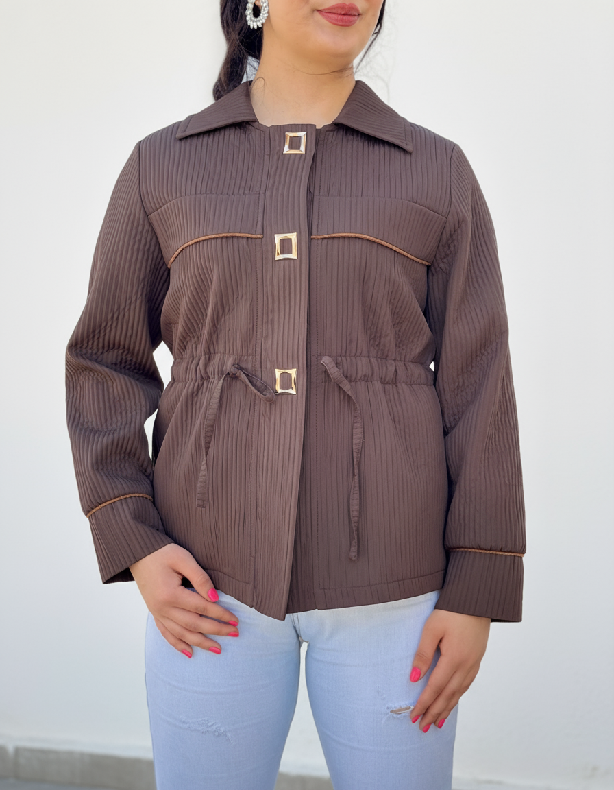 مانتو پاییزه ۳ دکمه مدل دیبا